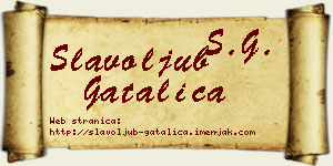 Slavoljub Gatalica vizit kartica